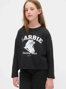 Camiseta de Barbie para niños con estampado gráfico de talla grande