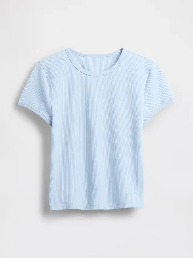 Camiseta de bebé con tejido tipo waffle