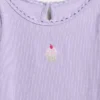 Camiseta de bebé y niño con estampado bordado y tejido acanalado