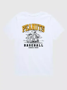 Camiseta de béisbol de pantalones cortos de Peanuts para niños pequeños