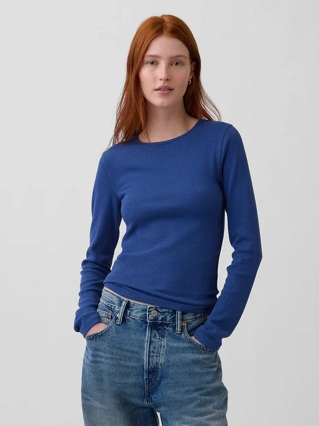 Camiseta de canalé moderna