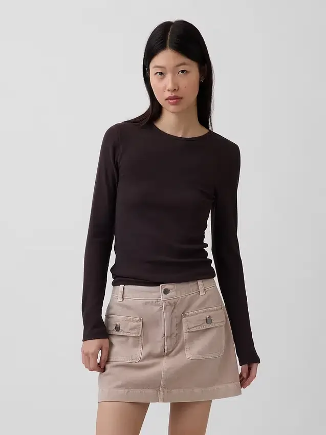 Camiseta de canalé moderna