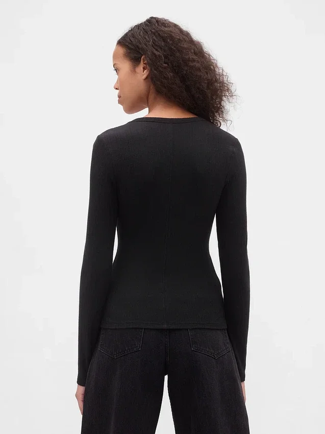 Camiseta de canalé moderna