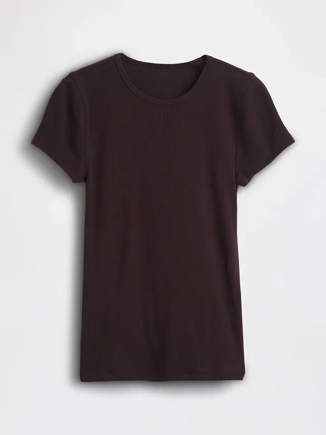 Camiseta de canalé moderna
