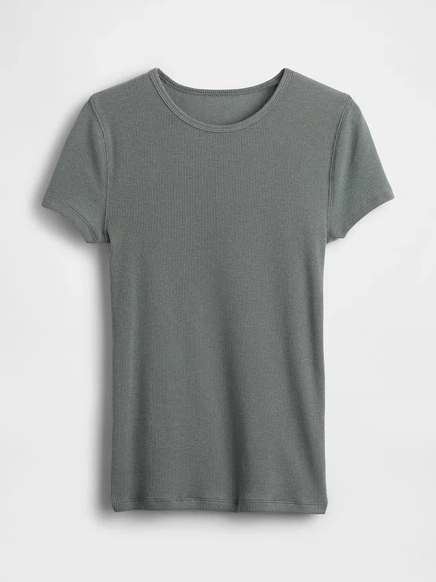 Camiseta de canalé moderna