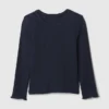 Camiseta de canalé para bebés y niños pequeños, combinable