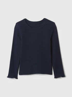 Camiseta de canalé para bebés y niños pequeños, combinable