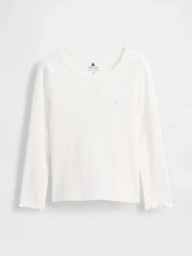 Camiseta de canalé para bebés y niños pequeños, combinable