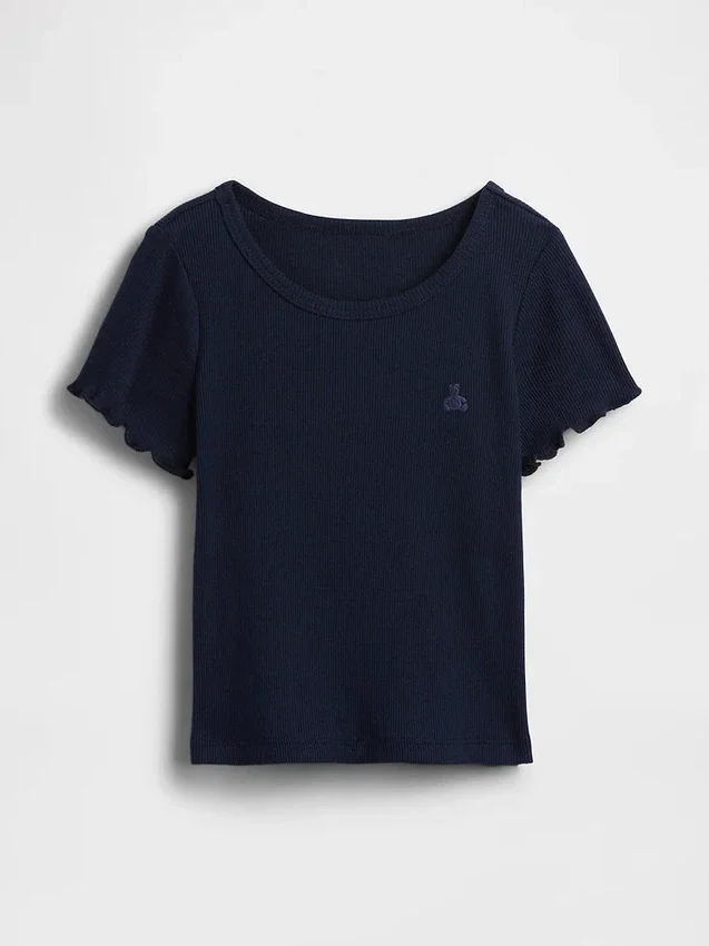 Camiseta de canalé para bebés y niños pequeños, combinable