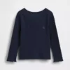 Camiseta de canalé para bebés y niños pequeños, combinable
