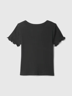 Camiseta de canalé para bebés y niños pequeños, combinable