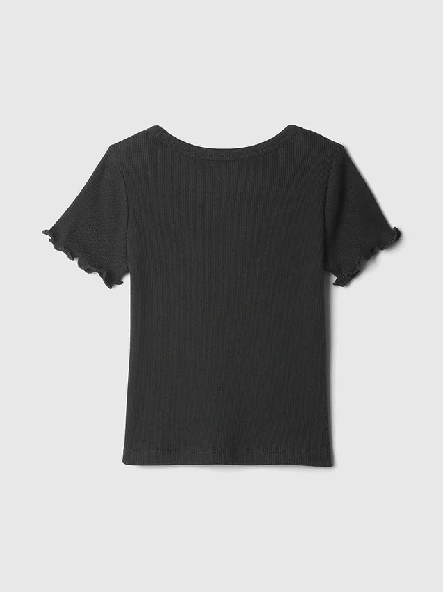 Camiseta de canalé para bebés y niños pequeños, combinable