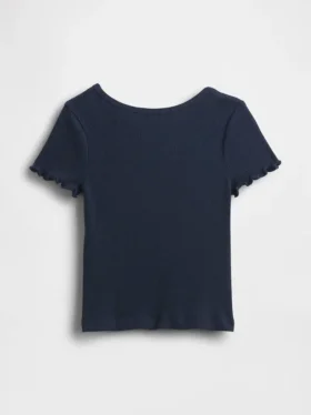 Camiseta de canalé para bebés y niños pequeños, combinable