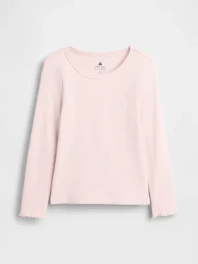 Camiseta de canalé para bebés y niños pequeños, combinable