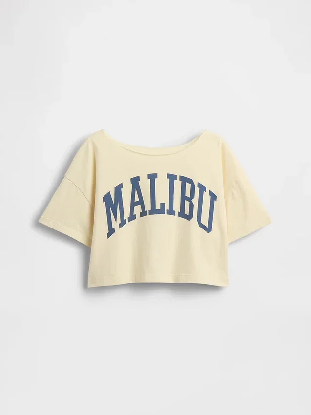 Camiseta de cuello ancho oversize para niños