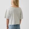 Camiseta de cuello ancho oversize para niños