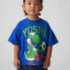 Camiseta de grafito extragrande de Super Mario para niños pequeños