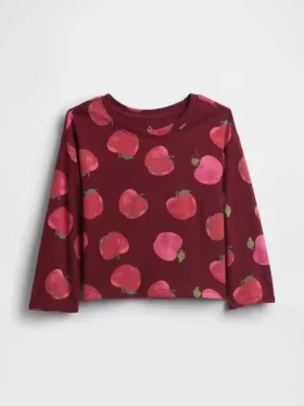 Camiseta de hombros caídos para bebés y niños, combinable