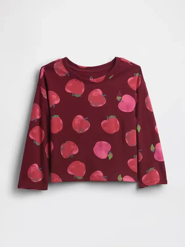 Camiseta de hombros caídos para bebés y niños, combinable