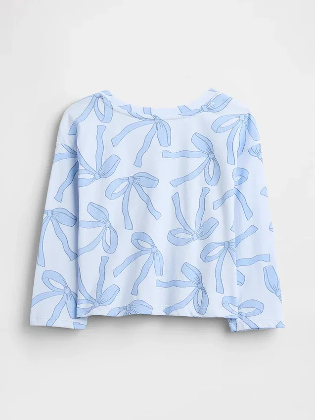 Camiseta de hombros caídos para bebés y niños, combinable