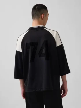 Camiseta de jersey con logo oversize de Ouigap