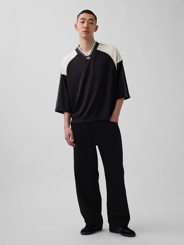 Camiseta de jersey con logo oversize de Ouigap
