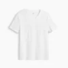 Camiseta de jersey de algodón con cuello en V