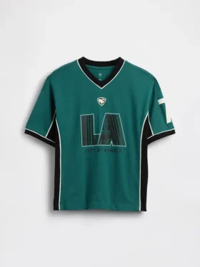 Camiseta de jersey oversize para niños