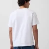 Camiseta de logo holgada de peso pesado para adultos