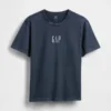 Camiseta de logo holgada de tejido grueso