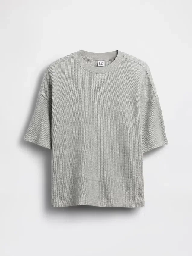 Camiseta de niño oversize con tejido de panal