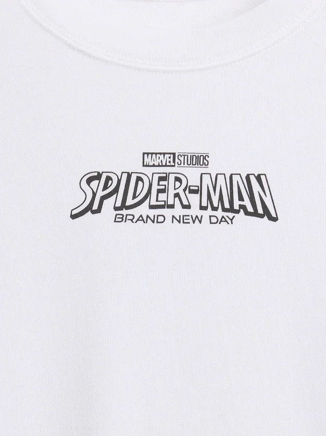 Camiseta de niños con diseño gráfico de Marvel de corte oversize