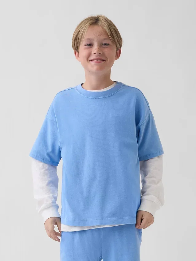 Camiseta de peso pesado para niños