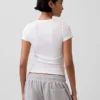 Camiseta de pijama con canalé fino