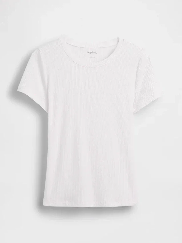 Camiseta de pijama con canalé fino