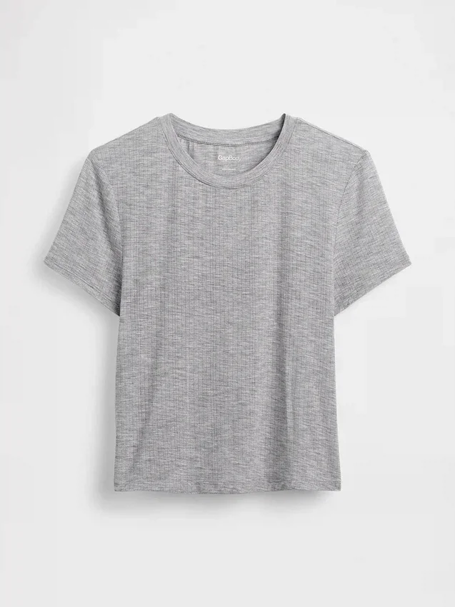 Camiseta de pijama de modal acanalado ultra suave