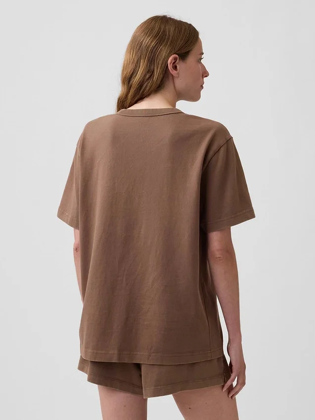 Camiseta de pijama oversize con logotipo Nap