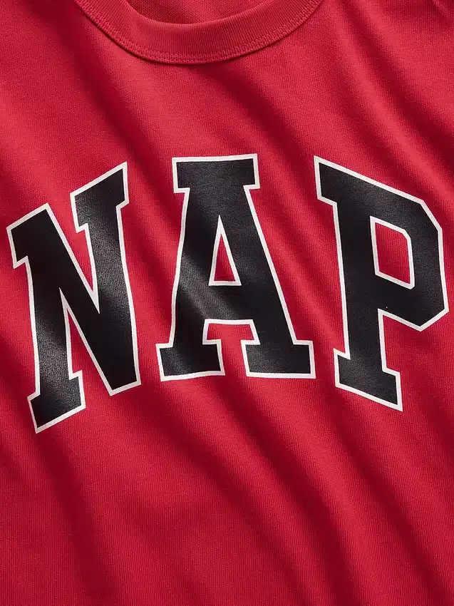 Camiseta de pijama oversize con logotipo Nap