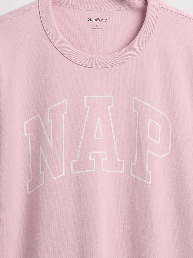 Camiseta de pijama oversize con logotipo Nap