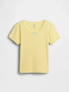 Camiseta de pijama para niños de punto calado reciclado