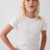 Camiseta de punto acanalado para niños