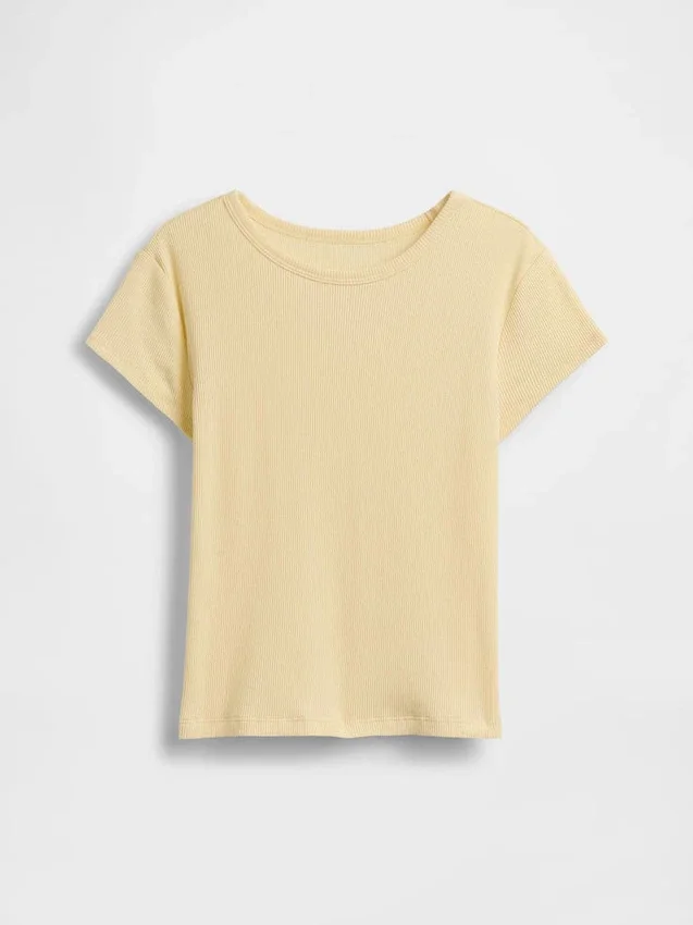 Camiseta de punto acanalado para niños