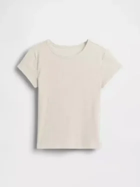 Camiseta de punto acanalado para niños