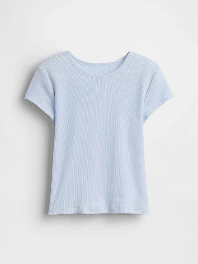 Camiseta de punto acanalado para niños