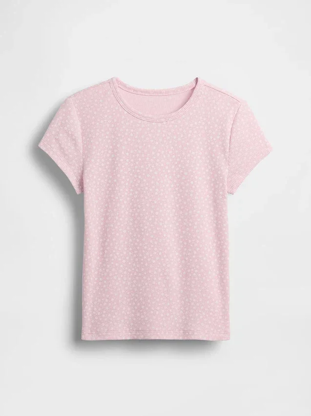 Camiseta de punto acanalado para niños