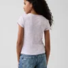 Camiseta de punto acanalado para niños