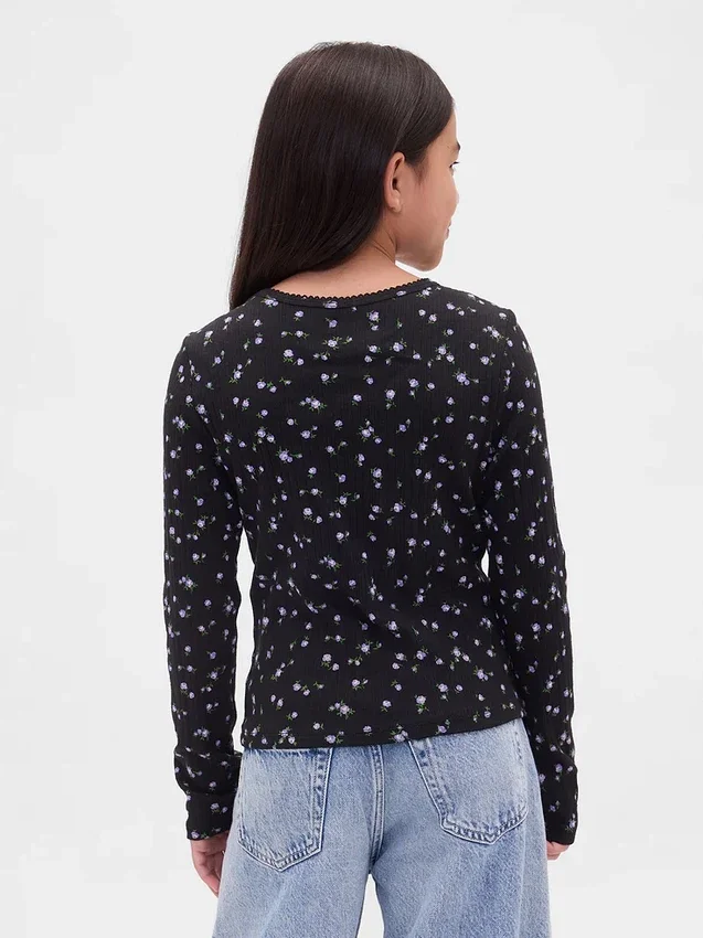 Camiseta de punto acanalado para niños