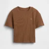 Camiseta de punto waffle para bebés y niños pequeños