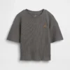 Camiseta de punto waffle para bebés y niños pequeños