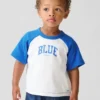 Camiseta de raglán «Get Blue» para bebés y niños